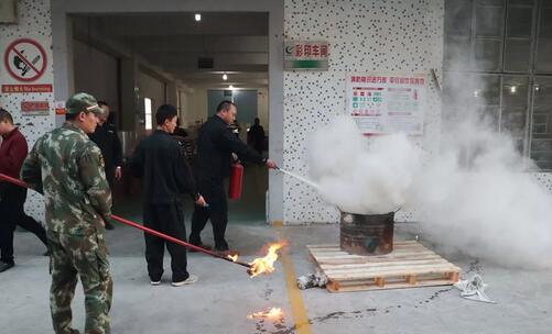 平度市长位临山东编织袋厂家观摩消防演习