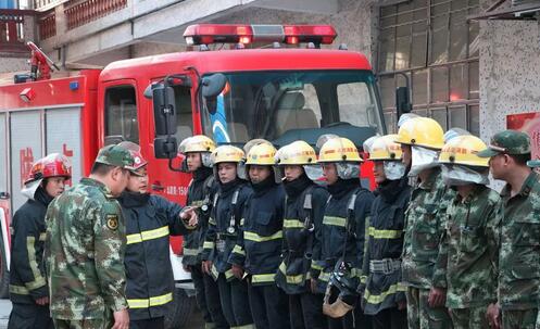 平度市长位临山东编织袋厂家观摩消防演习